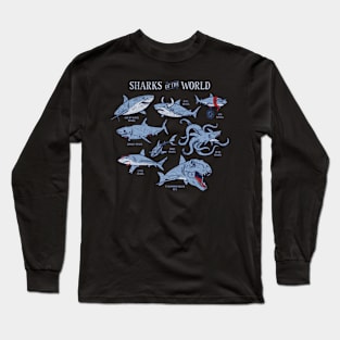 Sharks Of The World Long Sleeve T-Shirt